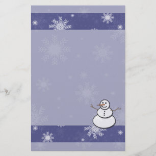 Snowman Stationery