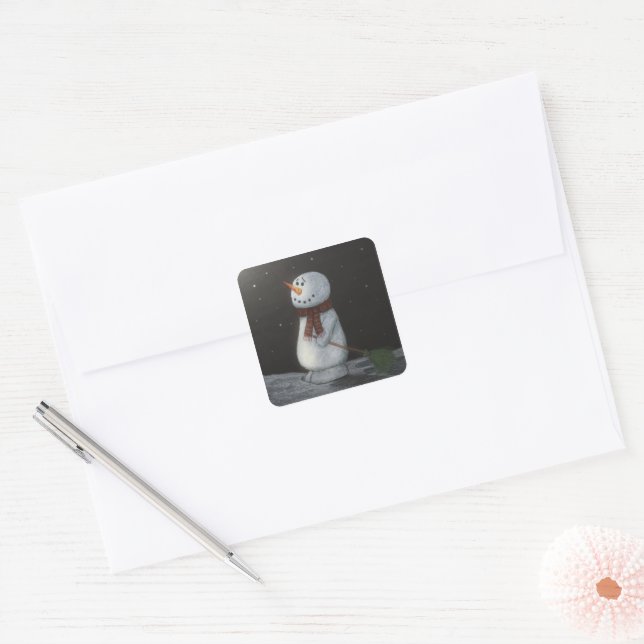 Snowman Sticker (Envelope)