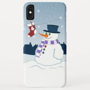 Snowman & Stocking Christmas iPhone XS Max Case