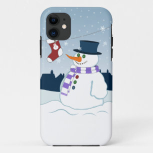 Snowman & Stocking Christmas iPhone 11 Case