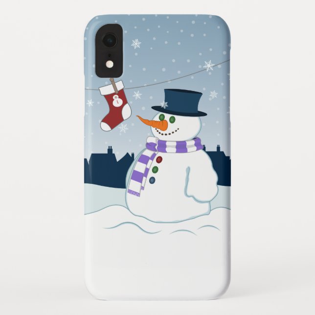 Snowman & Stocking Christmas Case-Mate iPhone Case (Back)
