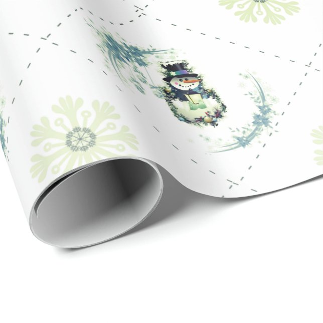 Snowman Sweet Christmas Wrapping Paper (Roll Corner)
