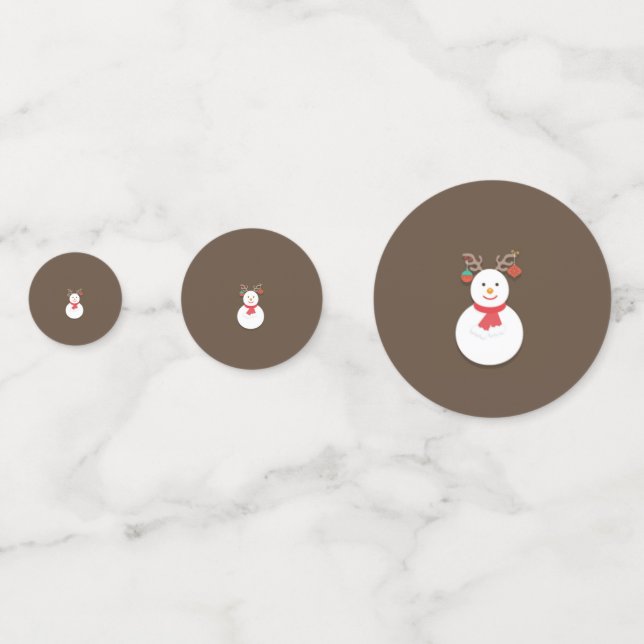 Snowman Table Confetti (Fronts)