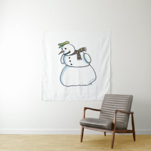 Snowman tapestry