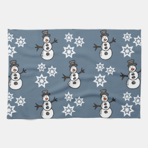 Snowman Tea Towel