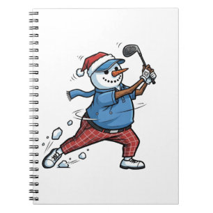 Snowman Tennis Player Christmas 2026 Holiday Notebook