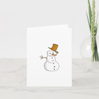 Snowman Thank You Card