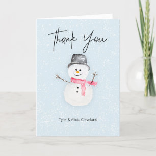 Snowman Thank You Card