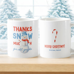 Snowman Thank You Snow Much Gift Coffee Mug