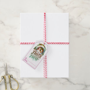 Snowman-themed winter gift tags