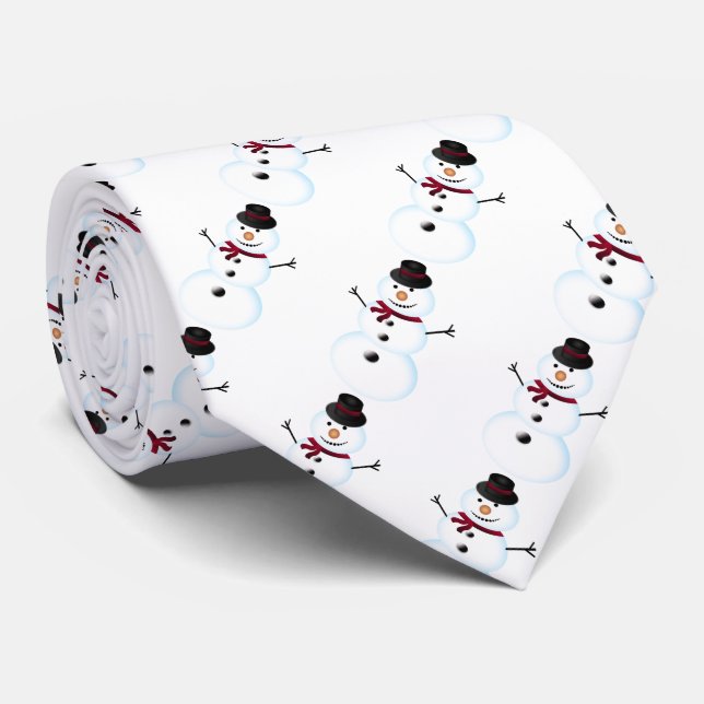 Snowman Tie (Rolled)
