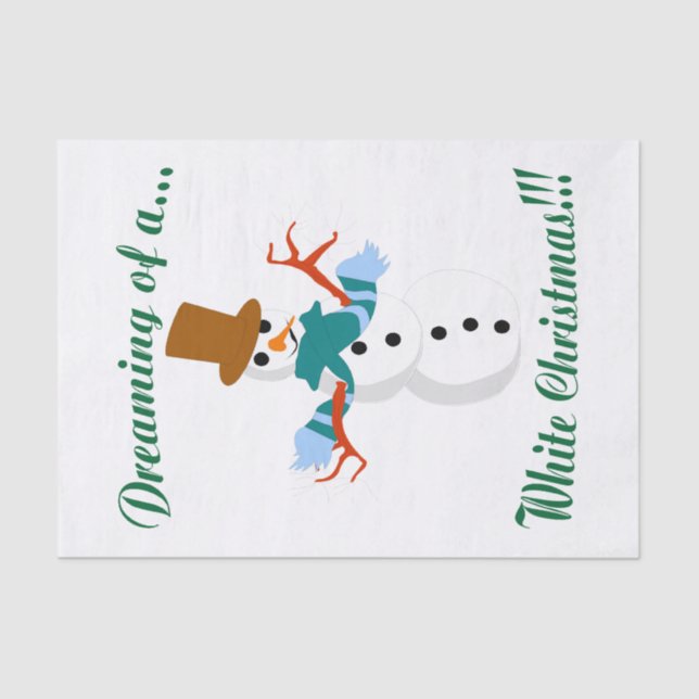 Snowman Tissue Paper (Front)