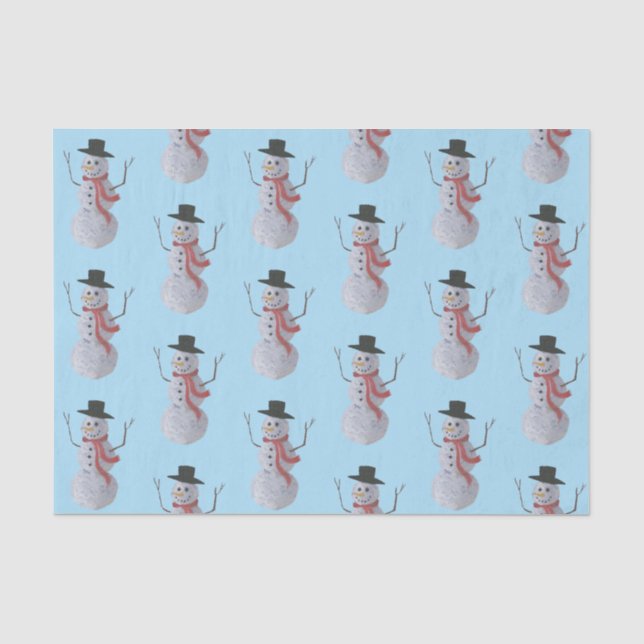 Snowman Tissue Paper (Front)