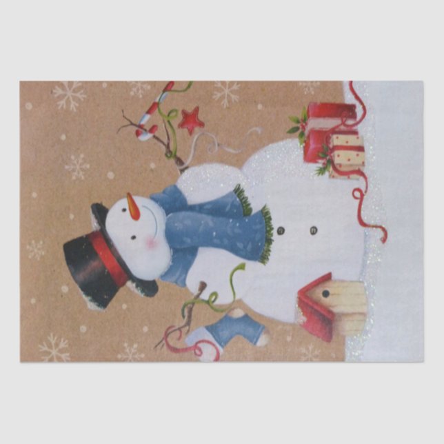Snowman Tissue Paper (Front)