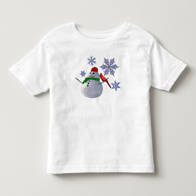 Snowman Toddler T-Shirt (Front)