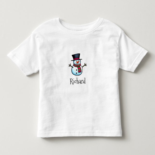 Snowman Toddler T-Shirt (Front)