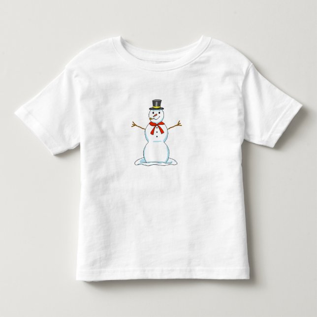 Snowman Toddler T-Shirt (Front)