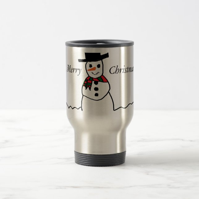 Snowman Travel Mug (Center)