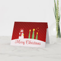 Snowman Trees And Stars