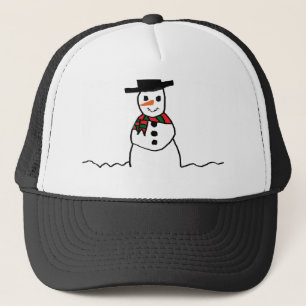 Snowman Trucker Hat