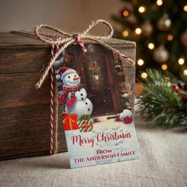 Snowman Vintage Christmas  Gift Tags (Creator Uploaded)