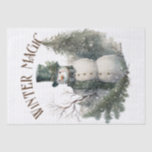 Snowman Watercolor Winter Christmas Tissue Paper<br><div class="desc">Snowman Watercolor Winter Christmas</div>