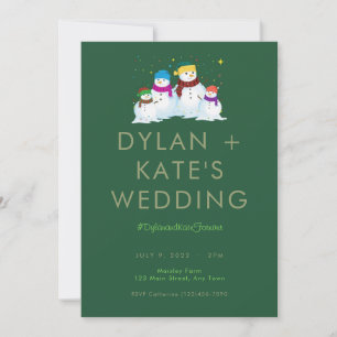 Snowman Wedding Invitation