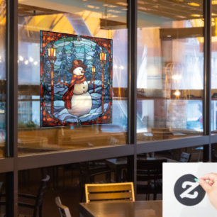 Snowman Window Cling