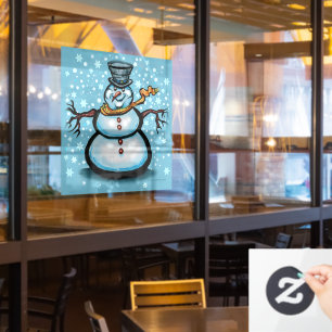 Snowman Window Cling