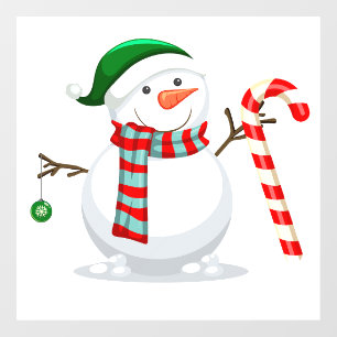 Snowman Window Cling