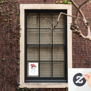 Snowman Window Cling
