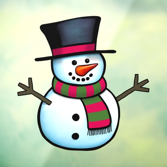 Snowman Window Cling (Sheet 3)