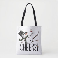 Snowman Wine Christmas Funny Drinking Wine Santa