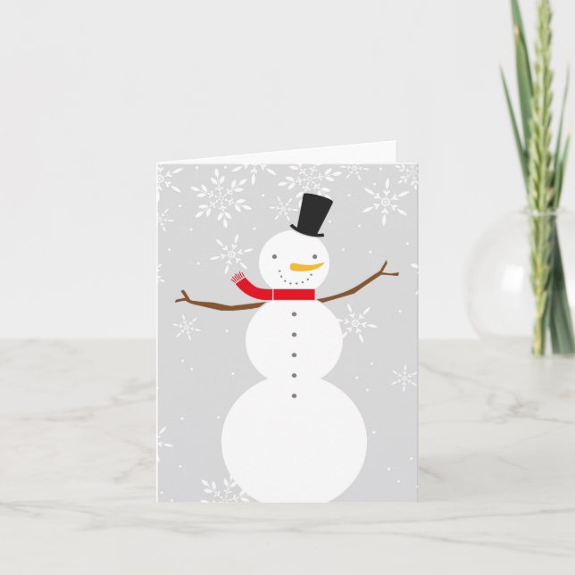 snowman winter card (Front)