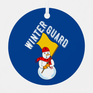 Snowman Winter Guard Metal Tree Decoration
