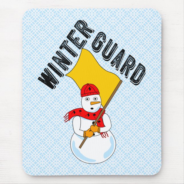 Snowman Winter Guard Mouse Mat (Front)
