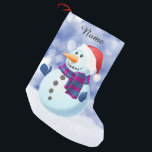 Snowman Winter Merry Christmas Snow Small Christmas Stocking<br><div class="desc">Snowman Winter Merry Christmas Snow Stocking.</div>