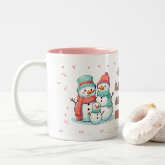 Snowman Winter pastel Colour Mug