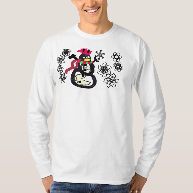 Snowman winter  T-Shirt (Front)