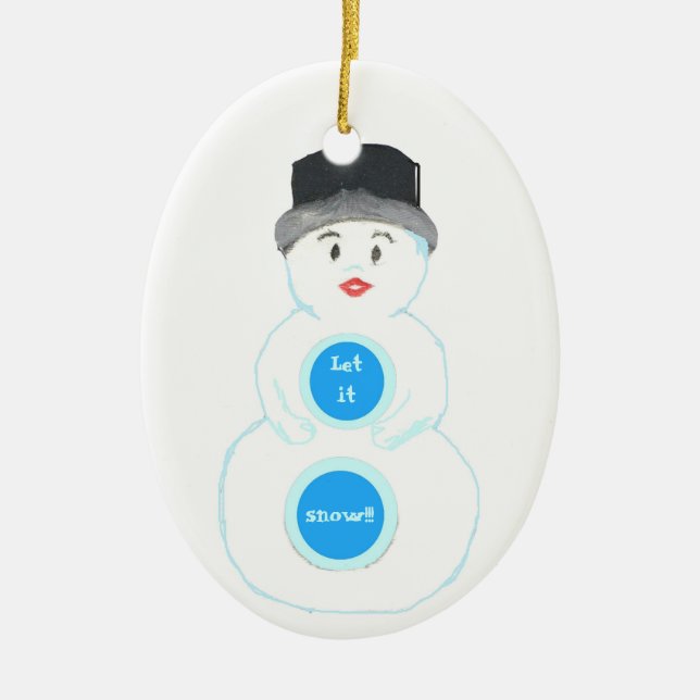 Snowman Winter Wonderland Ornament (Front)