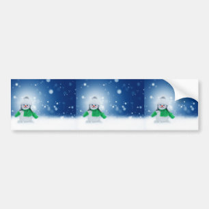 Snowman Wishes Bumper Sticker