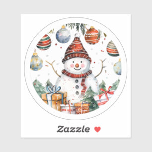 Snowman With Christmas Decor