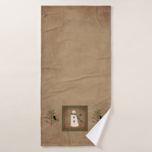 Snowman With Crow Towel Set