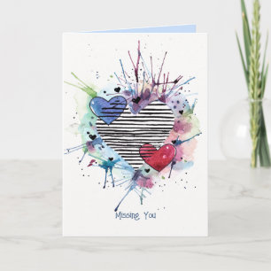 Snowman With Gifts In Watercolor  Card