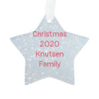 Snowman With Mask 2020 Christmas Acrylic Ornament