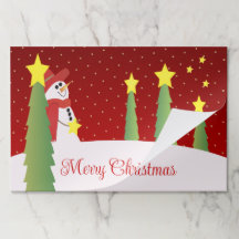 Snowman With Stars