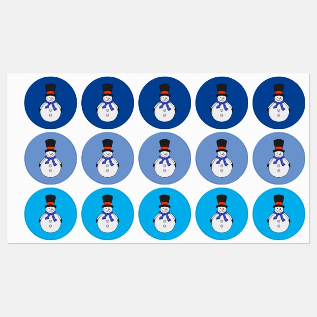 Snowman with top hat (Sheet)