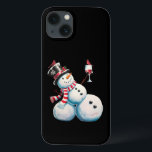 Snowman With Wine Christmas Funny Xmas Gift iPhone 13 Case<br><div class="desc">Snowman With Wine Christmas Funny Xmas Gift</div>