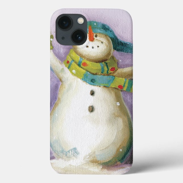 Snowman with Winter Mittens Case-Mate iPhone Case (Back)