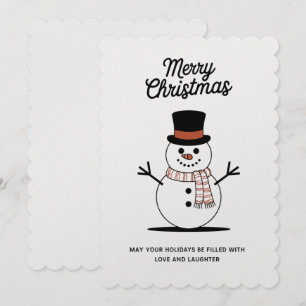 "Snowman Wonderland Christmas Cards" Holiday Card